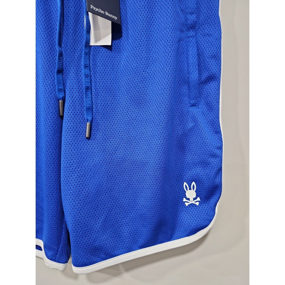 Psycho Bunny NWT Shorts Mens S Blue Gym Workout Athletic Drawstring Pockets Logo - Picture 5 of 8